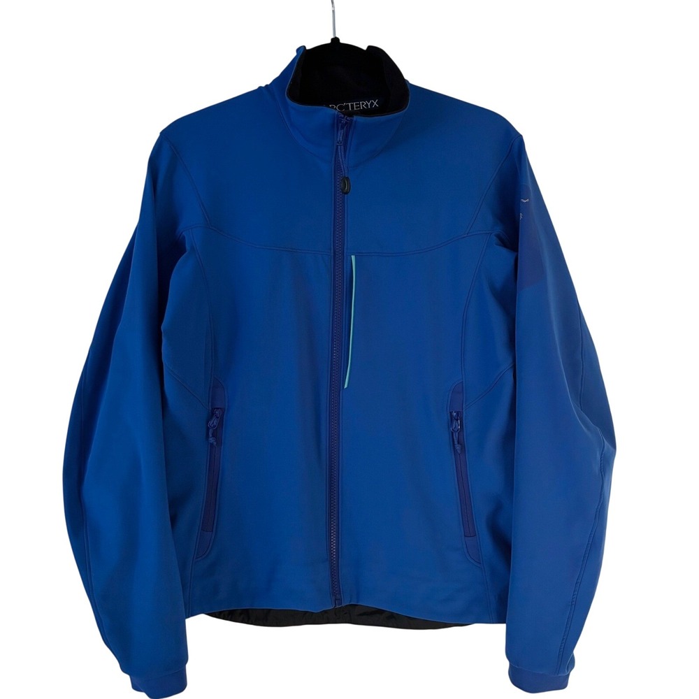 Arcteryx Womens Blue Softshell Full Zip Fleece Lined Jacket Medium M 8-10
